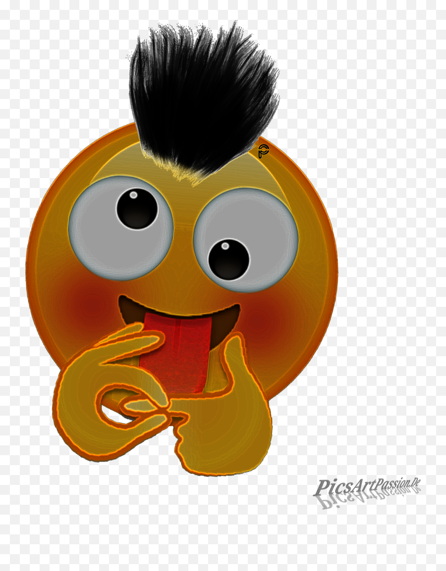 Neon Neoneffect Crazy Emoji Emoji Picsartpassionde Mye - Cartoon,Emoji Brush