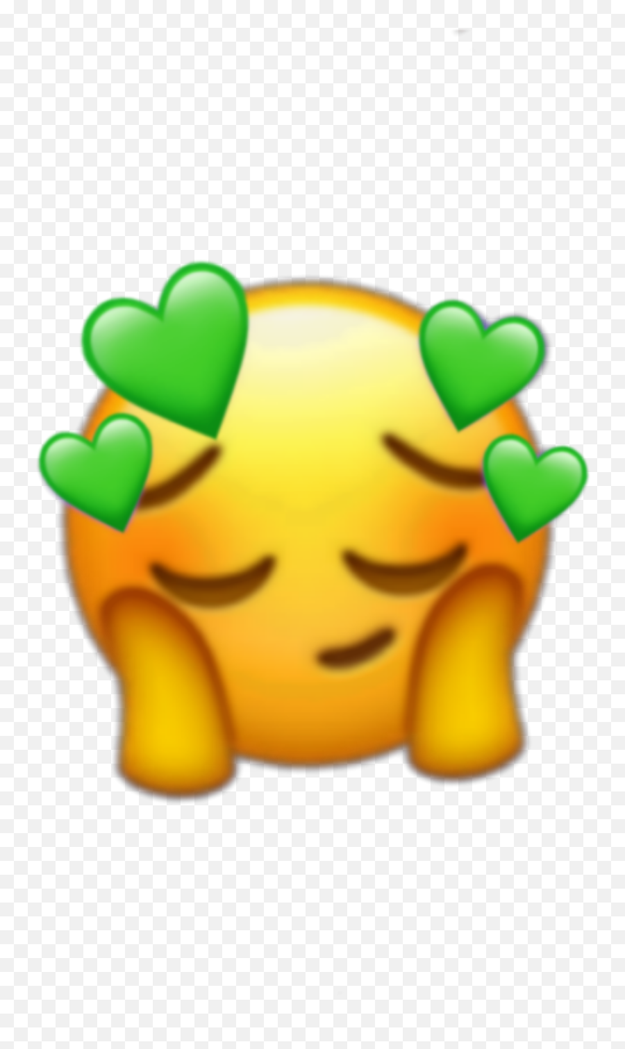 Mood Hearts Emoji Greenheart Easthetic - Cartoon,Green Heart Emoticon
