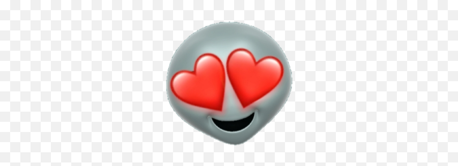 Ios Alien Iphone Sticker - Heart Emoji,Alien Emoji Iphone