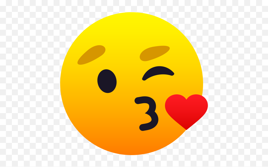 Emoji Kissing Face Kissing - Smiley Bisou Coeur,Kissy Face Emoji