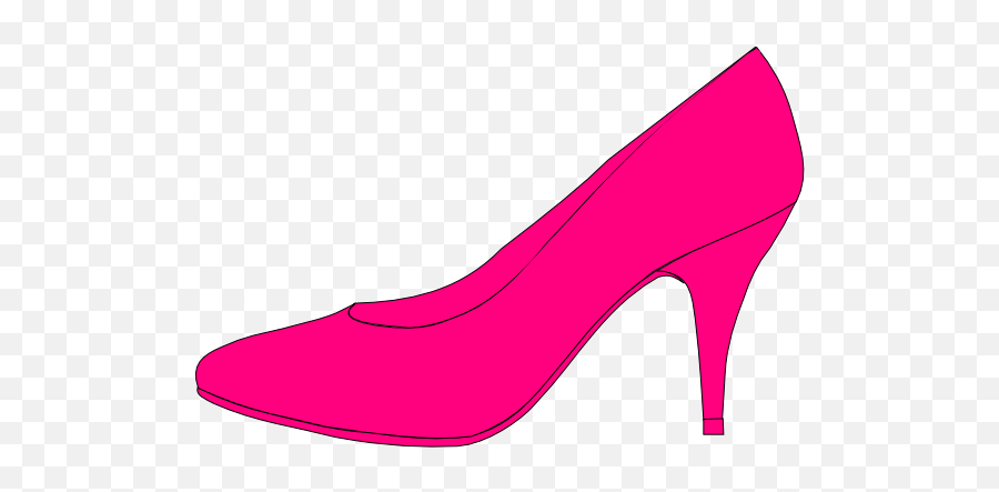 Clker - Pink High Heel Drawing Emoji,High Heel Emoji