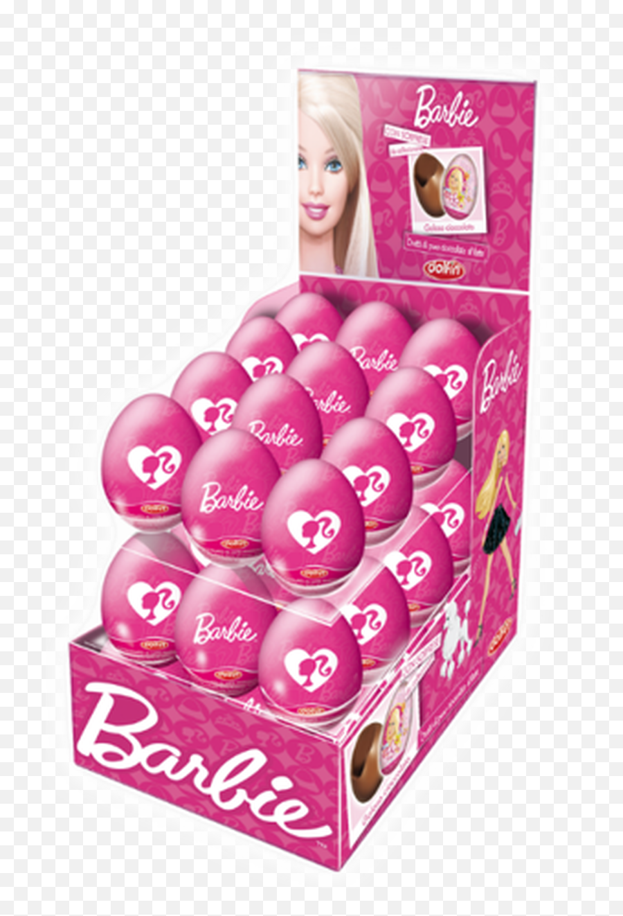 Barbie Chocolate Eggs - 4 X 36 X 20g Doll Emoji,Barbie Emoji
