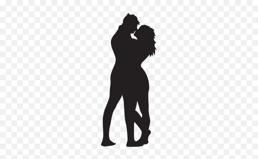 Sweet Lovers Hug Silhouette - Transparent Png U0026 Svg Vector File Lovers Silhouette Transparent Emoji,Hug And Kiss Emoji
