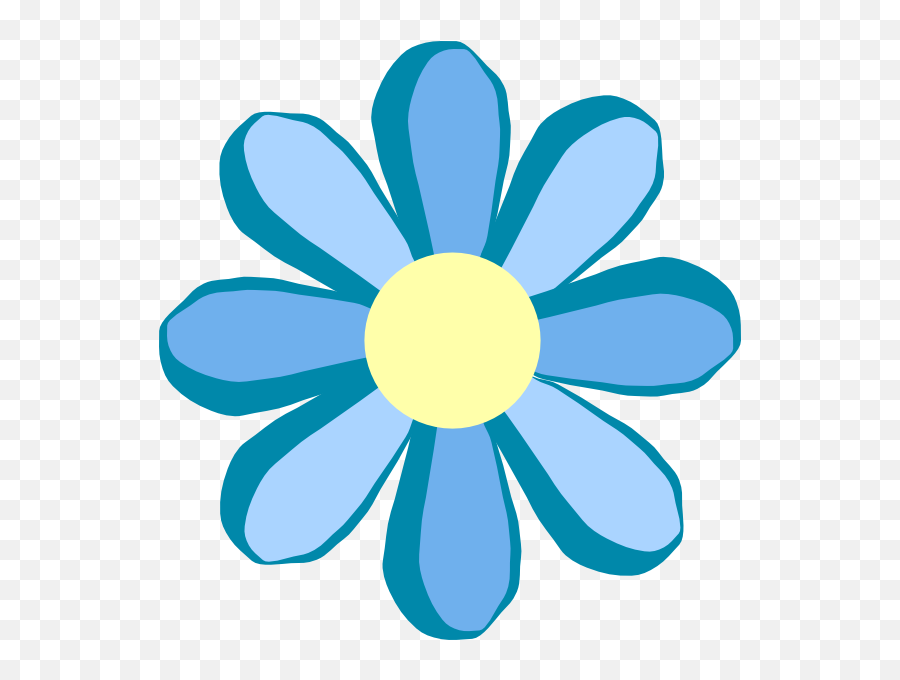 Blue Flower Png Download Free Clip Art - Cute Flowers Blue Png Emoji,Blue Flower Emoji