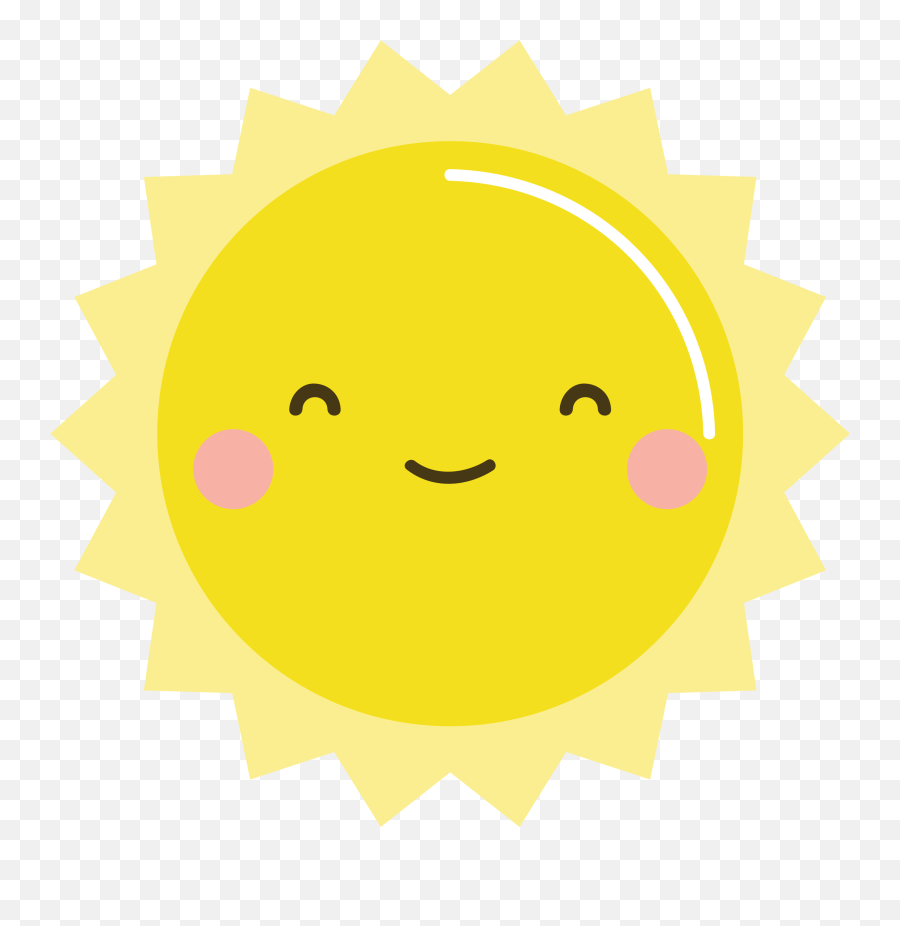 Kawaii Sun Clipart Emoji,Kawaii Emoticon