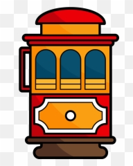 Cable Car Icon San Francisco Emoji,Gas Emoji