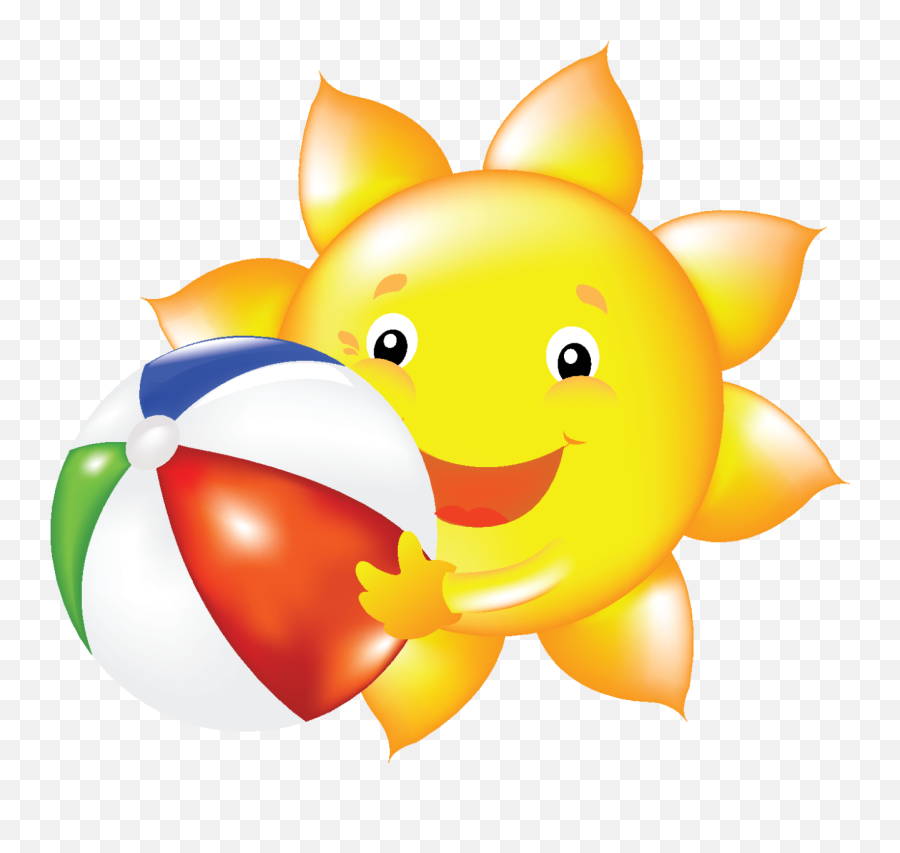 Summer Sun Clip Art - Summer Sun Clipart Png Emoji,Summer Emojis