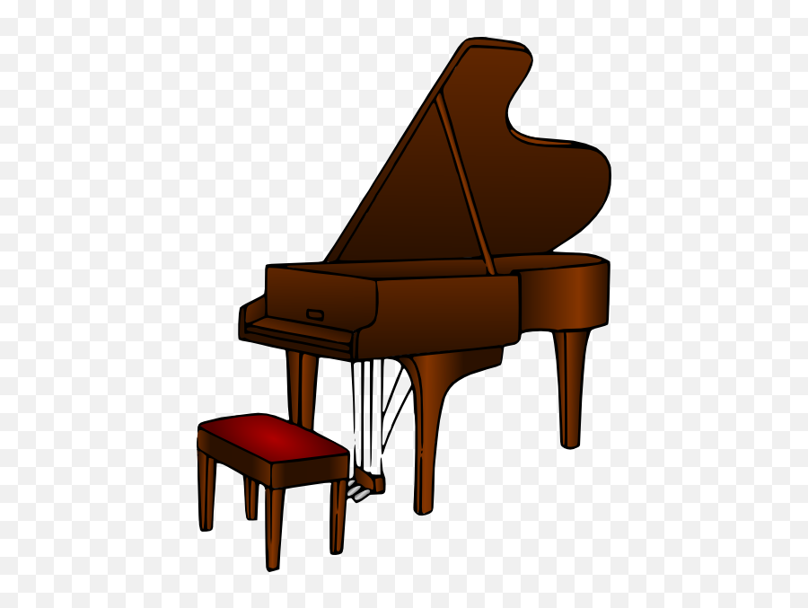 Piano Clip Art At Clker Vector Clip Art - Animated Piano Png Emoji,Emoji Man Piano