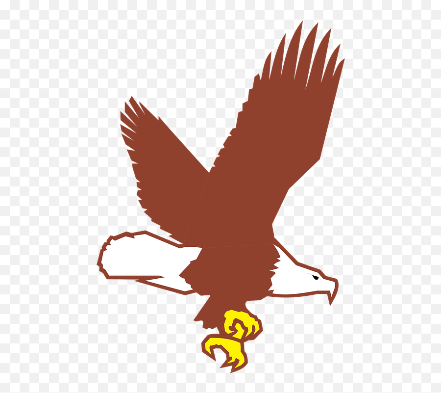 Free Bald Eagle Vectors - Cartoon Flying Eagle Clip Art Emoji,Eagle Emoticon