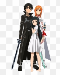 Cute Yui Kirito Asuna Wallpaper - Sword Art Online Asuna Kirito Png Emoji,Sword Art Online Emojis
