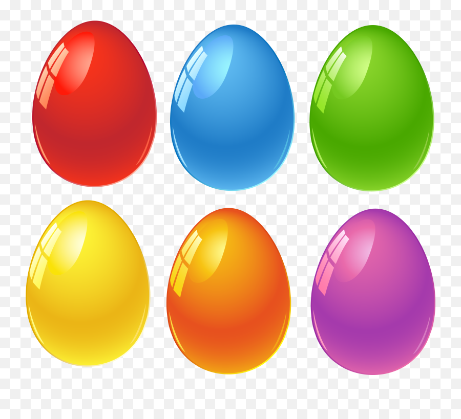 Multiple Easter Eggs Png Image - Colored Easter Eggs Clip Art Emoji,Emoji Easter Eggs