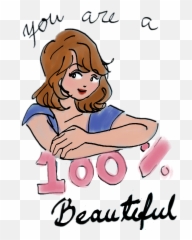 Hundred Percent Beautiful Smile Dibujo - Cartoon Emoji,100 Hundred Emoji