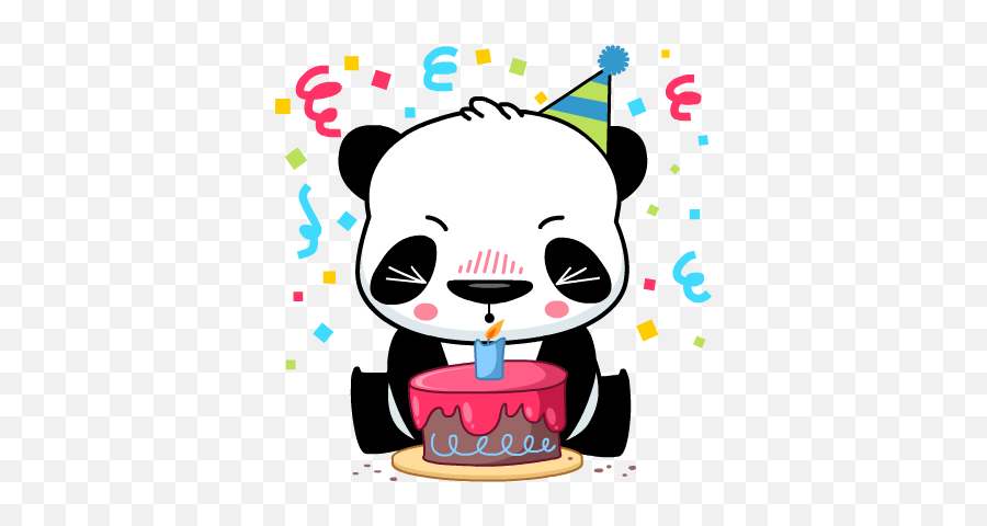 Panda Emoji - Birthday Panda Emoji,Panda Emoji