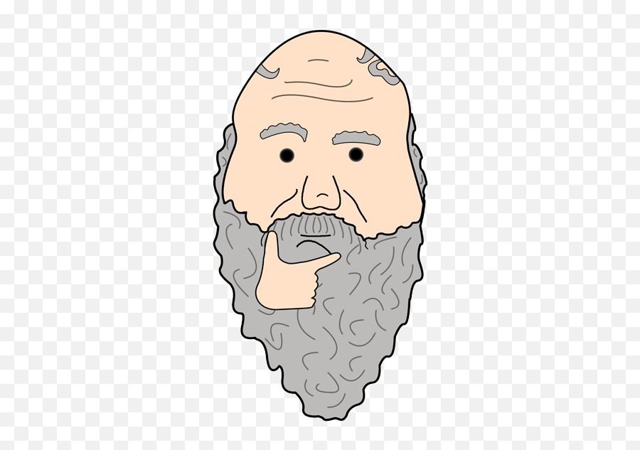 Philosophy Stickers Socrates By St Johnu0027s College - Cartoon Socrates Drawing Emoji,Contemplating Emoji