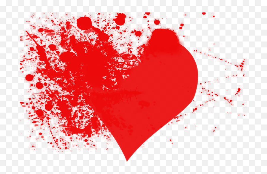 Splatter Heart Brush Psd Official Psds - Transparent Bleeding Heart Png Emoji,Bleeding Heart Emoji