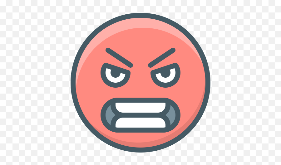 Angry Emoji Evil Face Hatred Icon - Mbo Space U8,Deflated Laughing Emoji