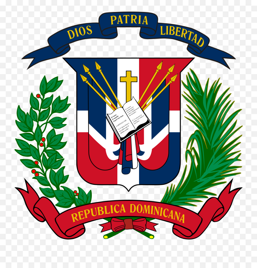 Escudo De La República Dominicana - Wikipedia La Arms Dominican Republic Flag Emoji,Bandera De Venezuela Emoji