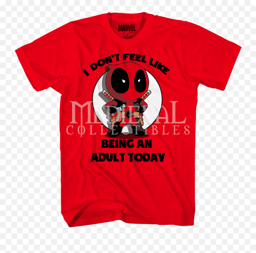 Download Chibi Deadpool Adults Only T - Shirt Deadpool Shirt Pulp Fiction Group Shot Emoji,Emoji Sweater Amazon