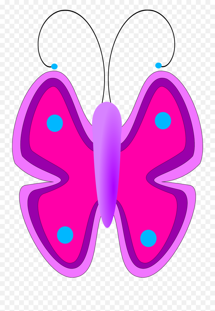 Pink And Purple Butterfly Clipart - Butterfly Clip Art For Kids Emoji,Butterfly Emoji