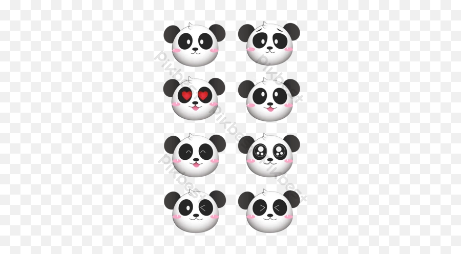 Panda Element Templates Free Psd U0026 Png Vector Download - Cartoon Emoji,Panda Emoji