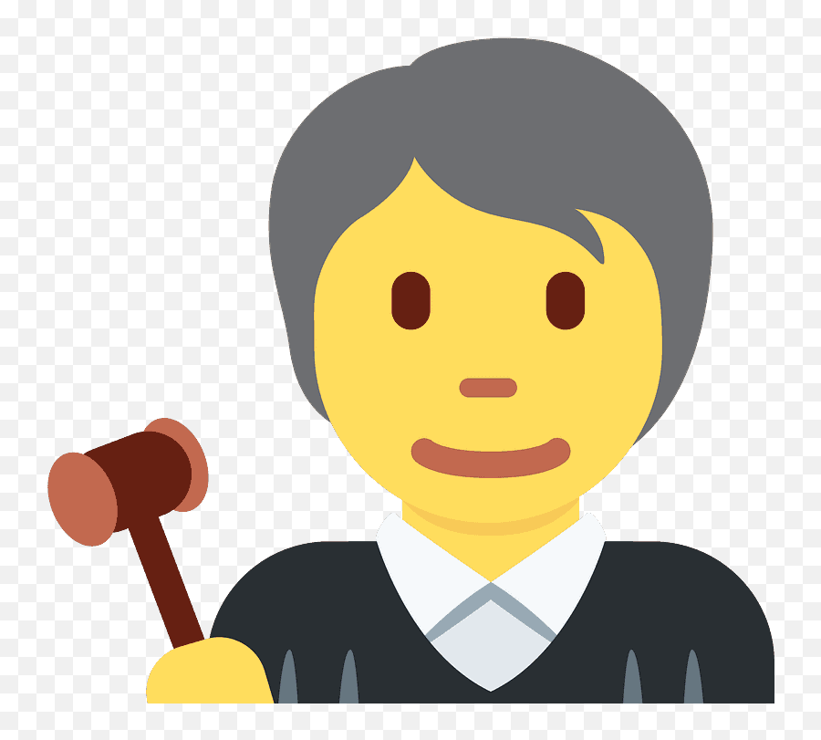 Judge Emoji Clipart - Emogi De Jueza,Gavel Emoji