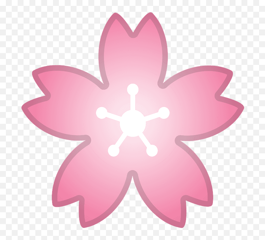 Cherry Blossom Emoji Clipart - Cherry Blossom Transparent Png,Daisy Emoji