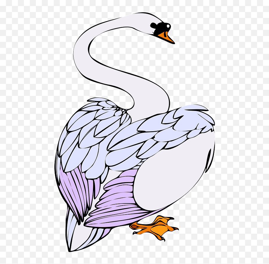 Swan Clipart - Swan Cartoon Emoji,Swan Emoji