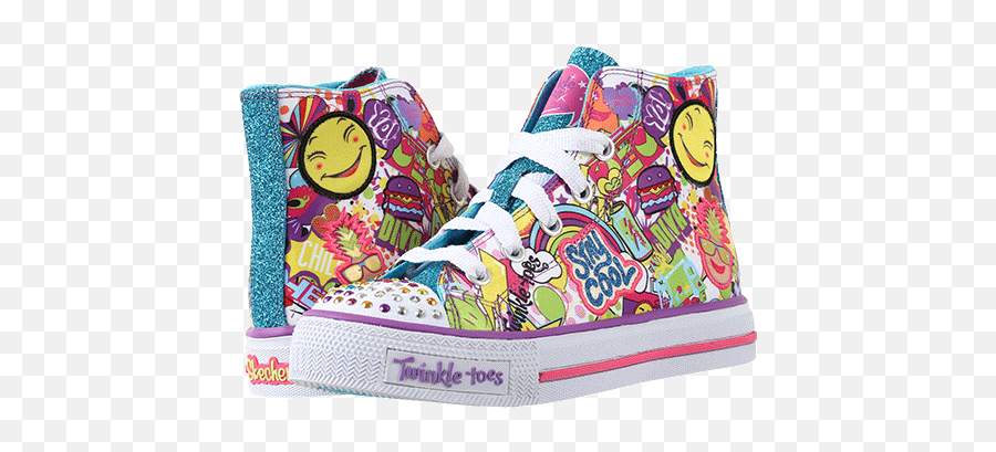 Skechers Kids Twinkle Toes - Plimsoll Emoji,Kids Emoji Shoes