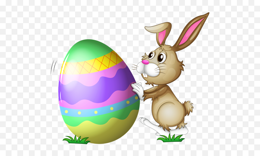 Easter Bunny With Egg Transparent Png Clipart - Easter Bunny Transparent Gif Emoji,Easter Emoji