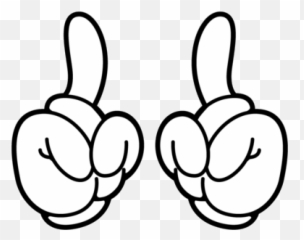 Resultado De Imagem Para Moldes Do Mickey Silhouette - Mickey Mouse Hand One Emoji,Gottem Emoji