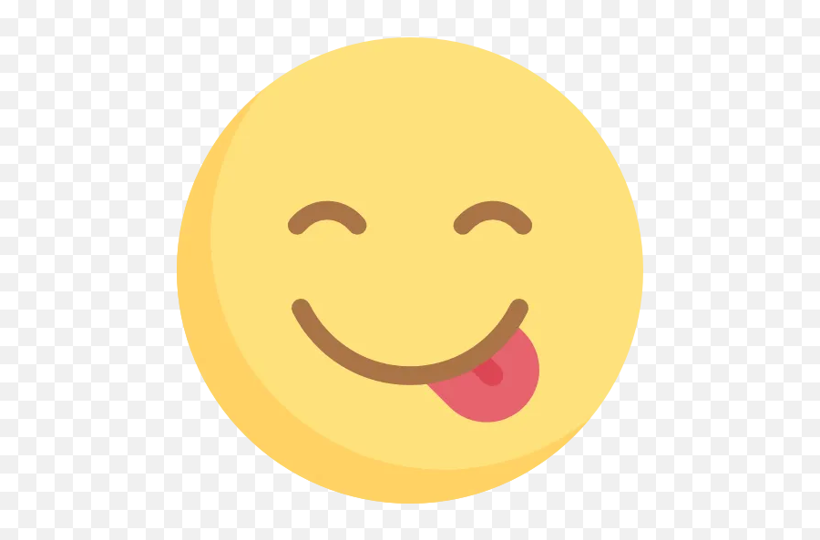 Stickers For Whatsapp Flat Emoji - Happy,Flat Mouth Emoji