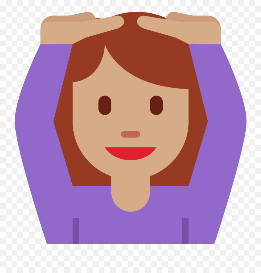 Twemoji2 1f646 - Bedeutet Das Emoji Frau Hände Auf Dem Kopf,Okay Emoji