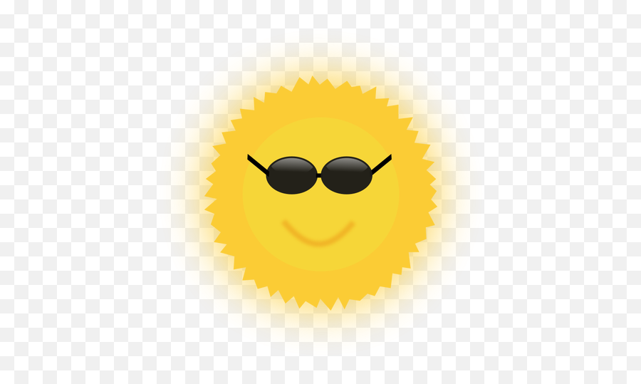 Cool Sun Vector Image - Zon Png Emoji,Sunglasses Emoticon