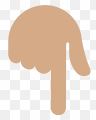 Twemoji2 1f447 - Dedo Indice Hacia Abajo Emoji,Blob Emojis