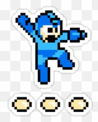 Mega Man Sticker Devstickers - 8 Bit Sprite Emoji