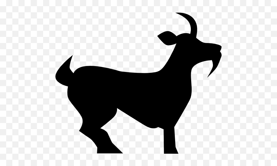 Goat Standing Sticker - Black Goat Clip Art Emoji,Goat Emoji