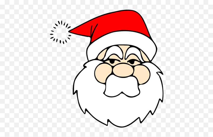 Santa Claus Vector Artwork - Santa Face Clipart Emoji,Candy Cane Emoji