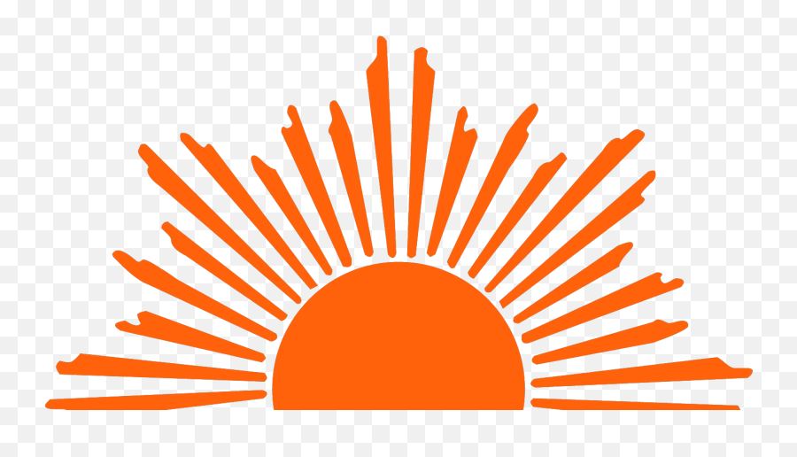 Half Sun Clipart Png - Clipartix Sun Rising Transparent Background Emoji,Sun Emoji Png