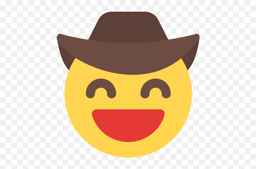 Grinning - Free Smileys Icons Emoji Enamorado Sombrero Vaquero,Smiling Sun Emoji