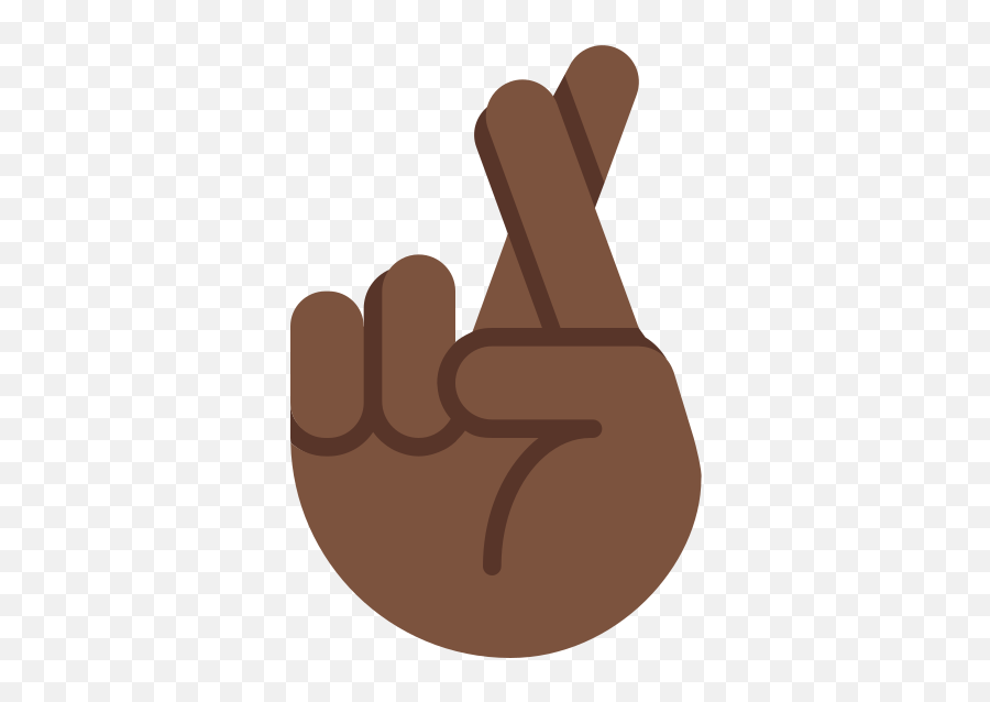 Twemoji2 1f91e - Finger Crossed Emoji Meaning,Brown Fist Emoji