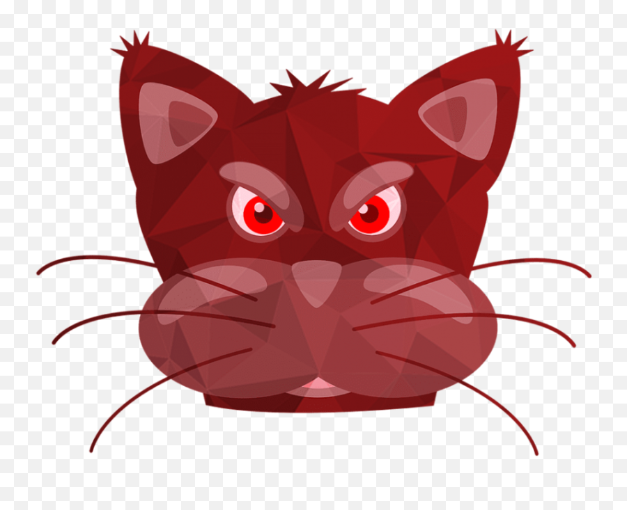 Cats Red Cat Pink Cat Cat Miror Poly - Cartoon Funny Clipart Cat Emoji,Faceplant Emoji
