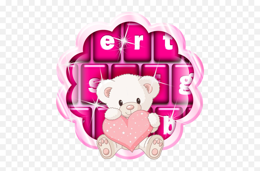 Emoji Keyboard Cute Emoticons - Clip Art,Pink Emoji Keyboard