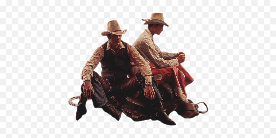 Two Cowboys Sitting Png Official Psds - James Bama Emoji,Cowboys Emoji