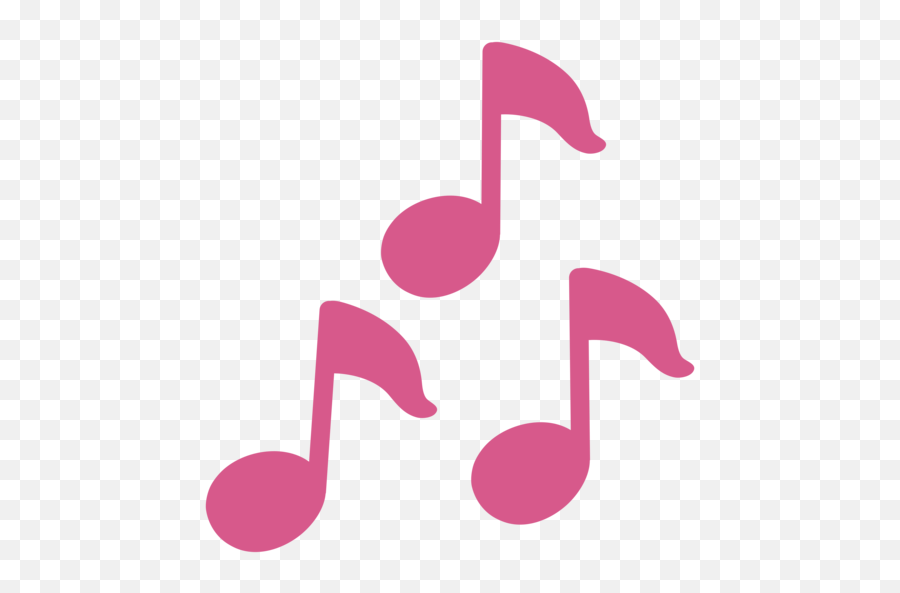 Musical Notes Emoji - Pink Music Note Emoji,Music Note Emoji