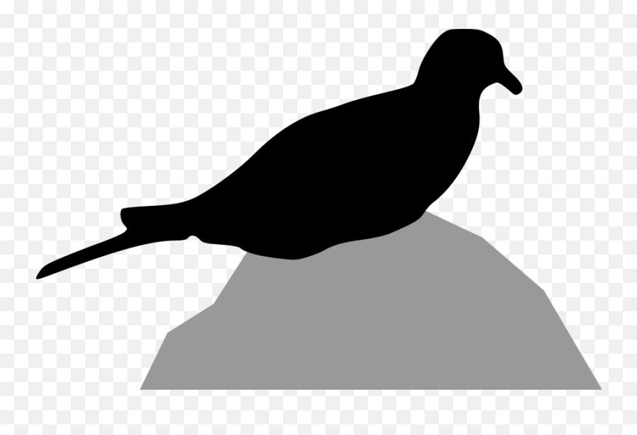 Columbidae Bird Mourning Dove Silhouette Clip Art - Free Clip Art Emoji,Mourning Emoji