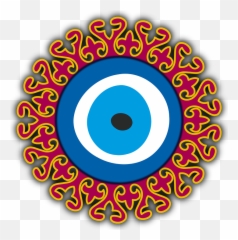 Nazar Amulet Turkish - Versace Frame Vector Emoji