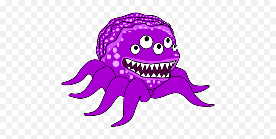 Mutant Jelly Fish Drawing - Creature Clip Art Emoji,Jelly Bean Emoji