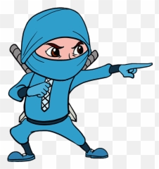 Cartoon Ninja In A Few Easy Steps - Blue Ninja Drawing Png Emoji,Ninja Cat Emoji