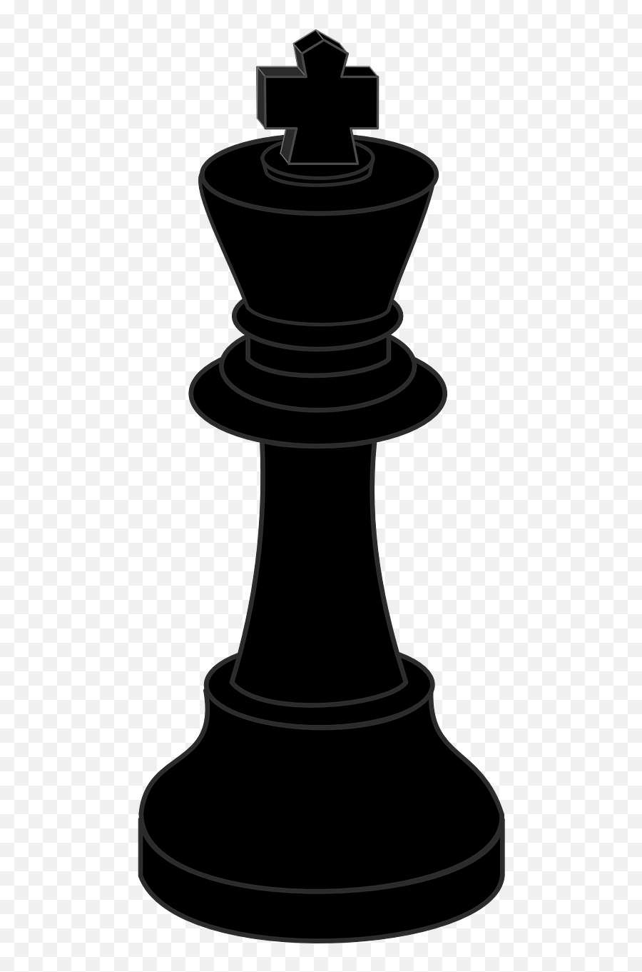 King Chess Black Figure Game - Chess Pieces Black King Emoji,Chess King Emoji