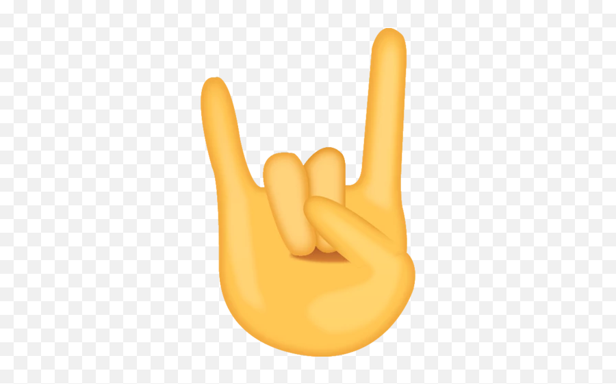 Sign Of The Horns Emoji - Rock On Emoji Png,Lg Emojis